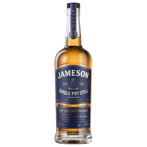 Jameson Single Pot Still Five Oak Cask Irish Whiskey 700ml