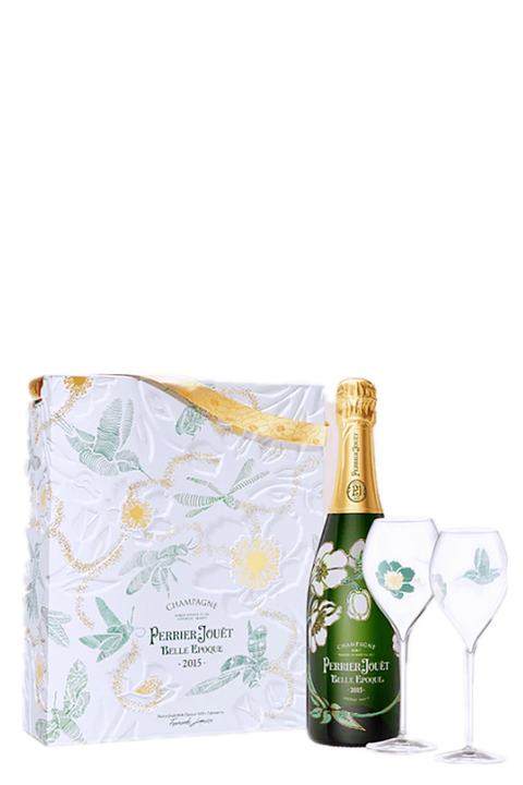 Perrier Jouet Belle Epoque 2015 + 2 Flutes Gift Pack 750ml