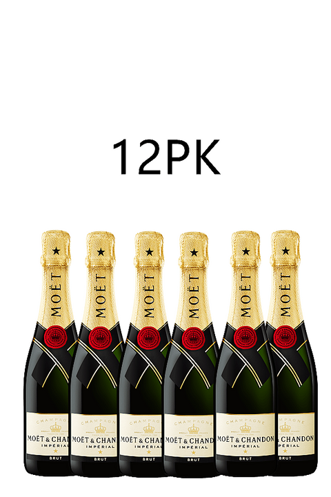 Moet Chardon Brut 375ml 12 Pack - Full Case Deal - Small bottle