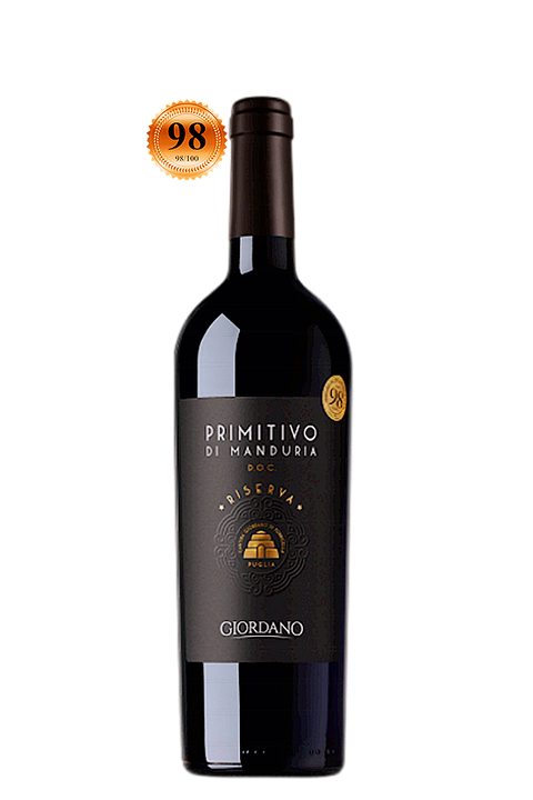 Giordano Primitivo Di Manduria Riserva 2018 750ml - Italy