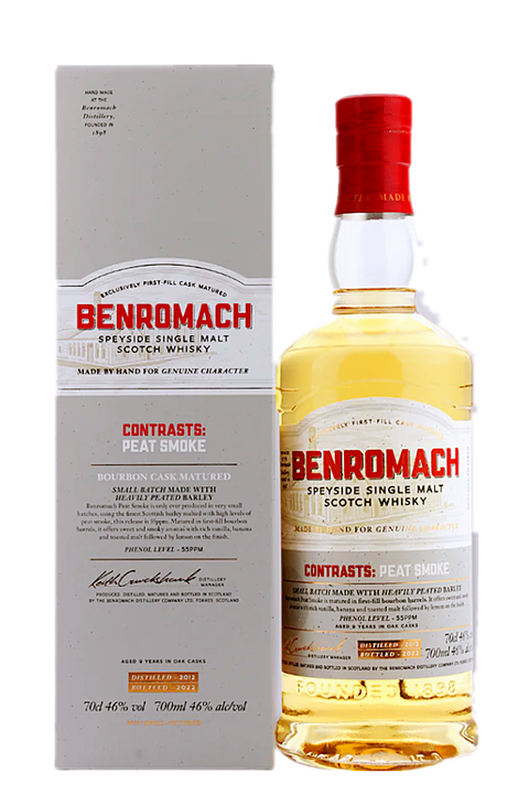 Benromach Peat Smoke Bourbon Cask Speyside 2012/2022 700ml