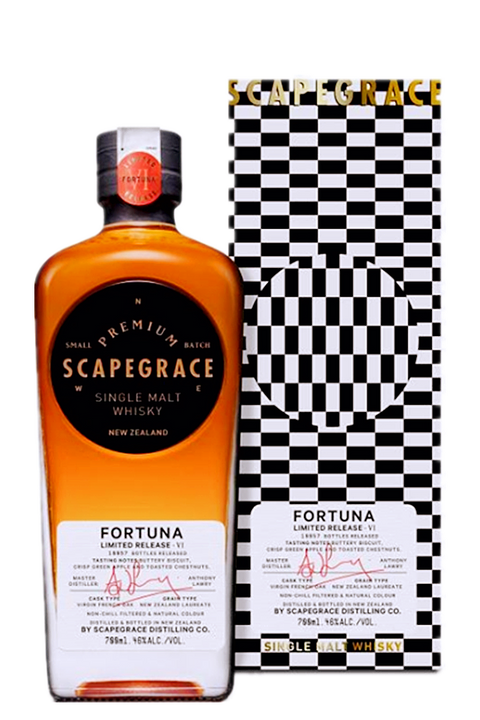 Scapegrace Fortuna VI Single Malt 700ml - Black White Block