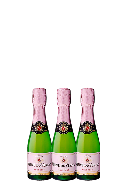 Veuve Du Vernay Brut Rose 200ml*3pk