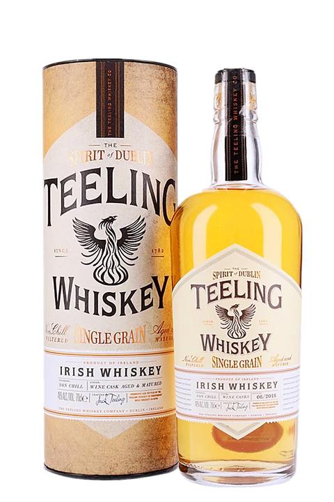 Teeling Single Grain 46% 700ml - Tube Gift Pack