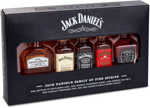Jack Daniels Mixed Gift Pack 50ml*5 Pack - 1 Set