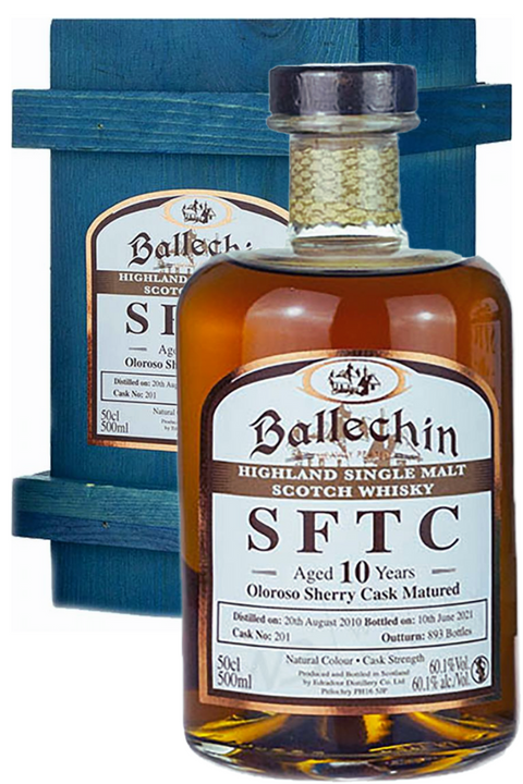 Ballechin 10YO SFTC Oloroso Sherry 60.1% #201 500ml