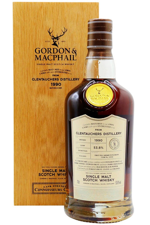 Gordon & MacPhail Glentauchers 1990 31yo 53.8% 700ml - Connoisseurs Choice
