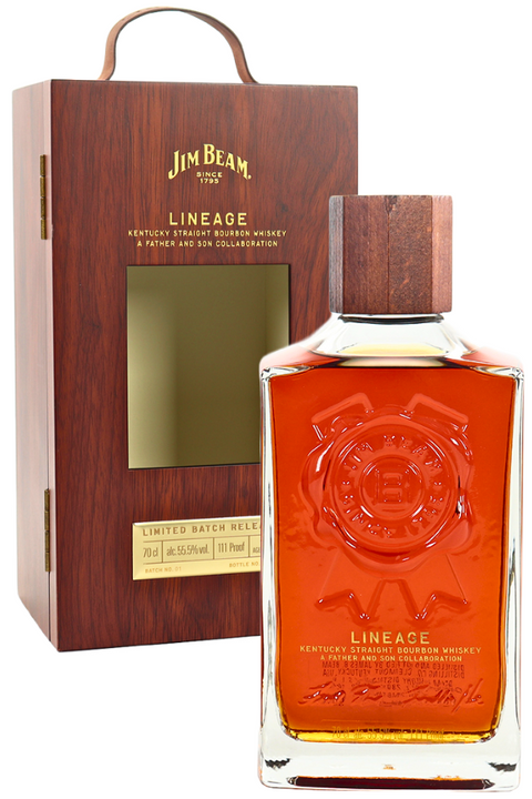 Jim Beam Lineage 15yo Wooden Gift Pack 700ML