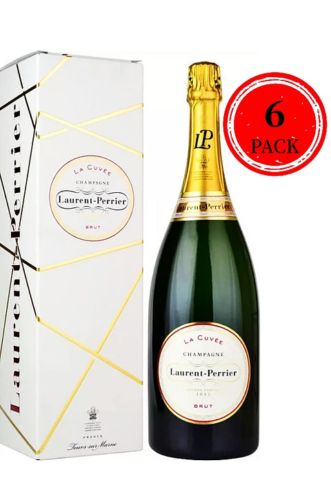 Laurent Perrier Brut Champagne NV Gift Box 750ml 6 Pack