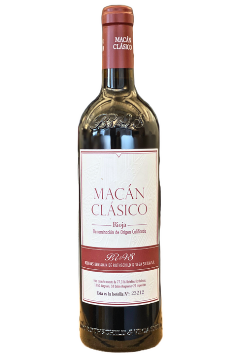 Macan Clasico Rioja Bodegas Benjamin De Rothschild & Vega Sicilia 2019 750ml - Spain