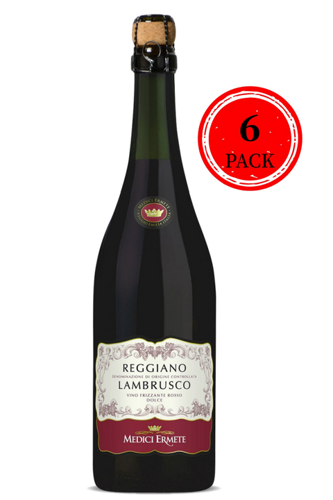 Medici Ermete Reggiano Lambrusco DOC Dolce 750ml 6 Pack