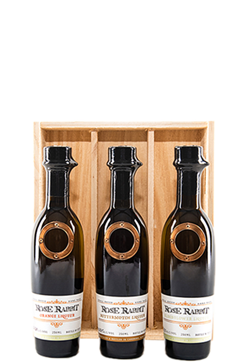 Rose Rabbit Liqueur Triple Pack 3*250ml Gift Pack - Cardrona