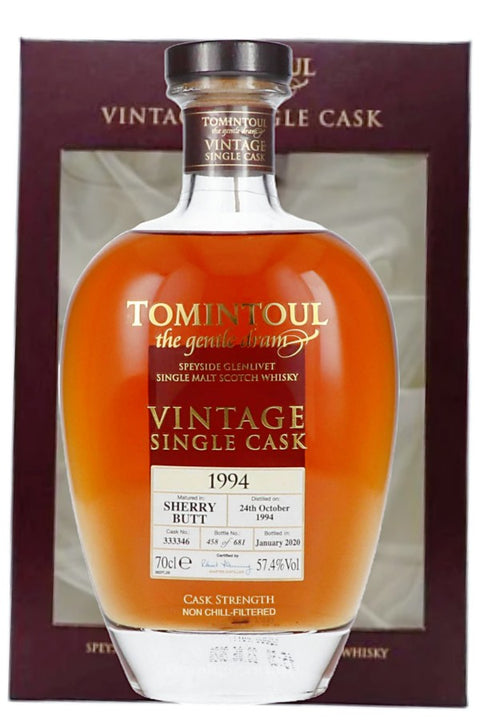 Tomintoul 1994 25yo Vintage Single Cask No.333346 700ml