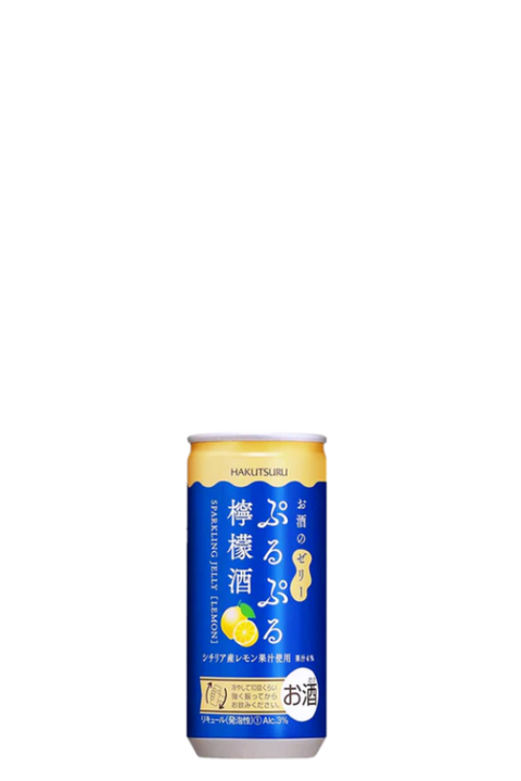 Hakutsuru Purupuru Sparkling Jelly Sake 190ml - Lemon  白鹤果冻檸檬酒