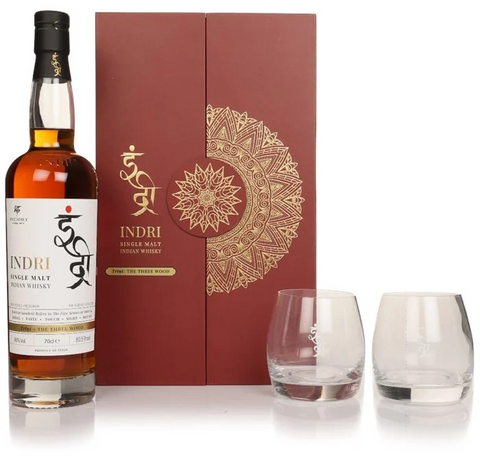 Indri Trini Single Malt with 2 Glasses Gift Pack 700ml