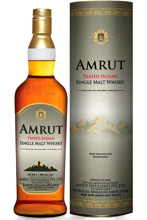 Amrut Peated Indian Single Malt Whisky 700ml