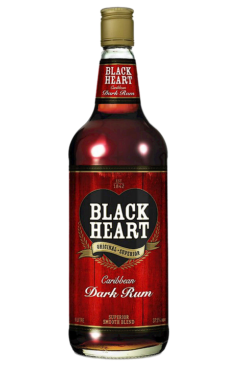 Black Heart Dark Rum 1L