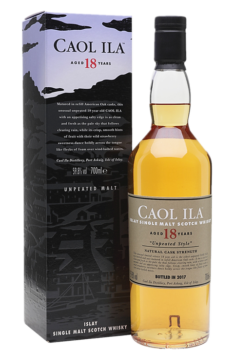 Caol Ila 18YO Unpeated 59.8%  Single Malt 700ml