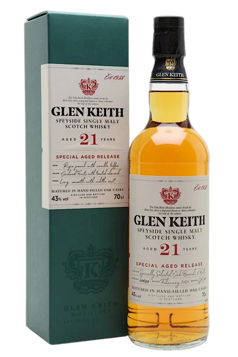 Glen Keith 21YO Speyside Single Malt 700ml