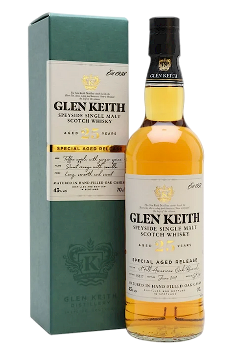 Glen Keith 25YO Speyside Single Malt 700ml