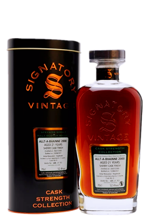 Signatory Allt a'Bhainne 2000 Sherry Cask Finish 21YO 52.4% 700ml