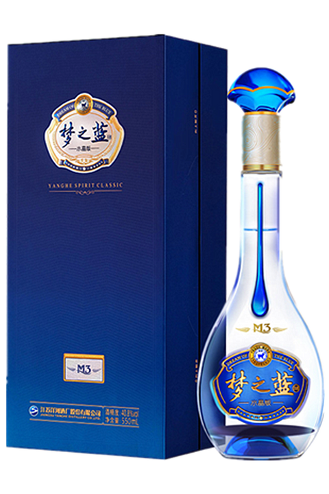 Yanghe M3 52% 550ml 洋河梦之蓝 水晶版