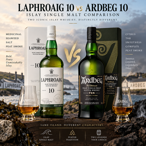 Laphroaig 10 vs Ardbeg 10