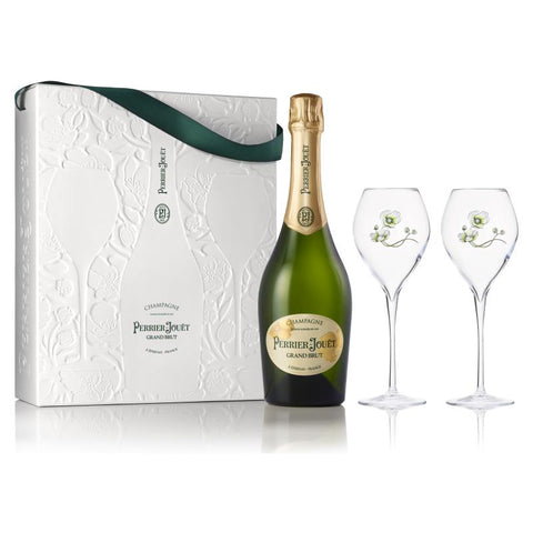 Perrier Jouet Grand Brut + 2 Glasses Gift Pack 750ml