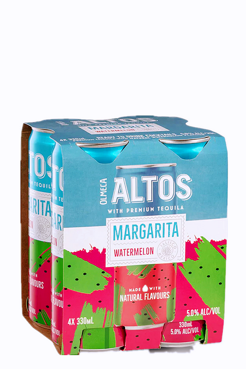 Altos Margarita Watermelon 5% 330ml 4cans - Olmeca