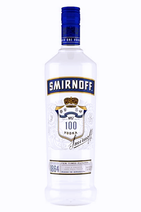 Smirnoff Blue 100 Proof Vodka 1L