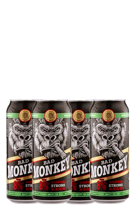 Bad Monkey 8% Super Strong Beer 500ml 4 Pack