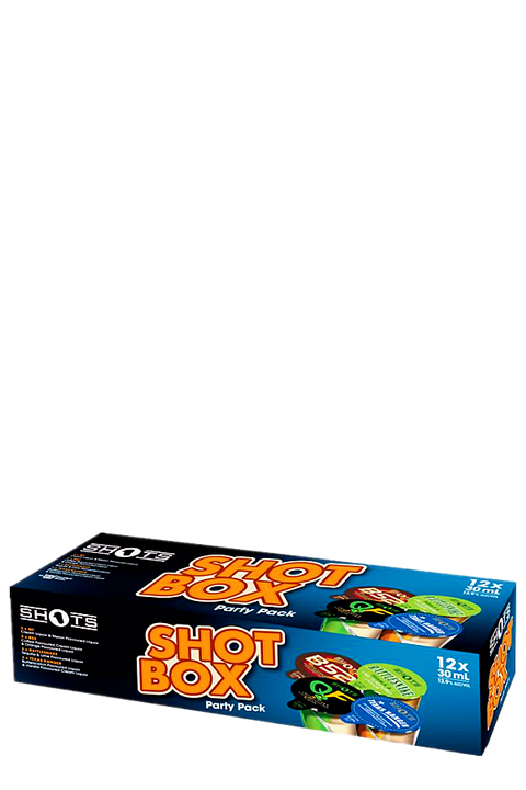 Shots Shot Box Party Pack 30ml 12 Pack