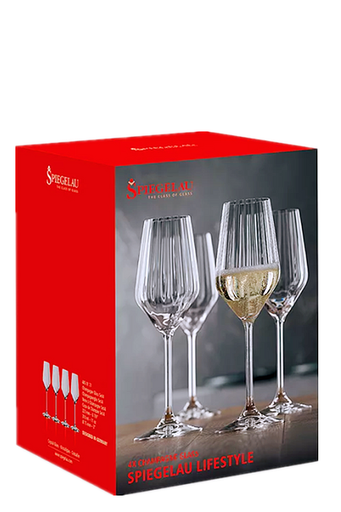 Spiegelau Lifestyle Champagne Glass 310ml 4 Pack Set
