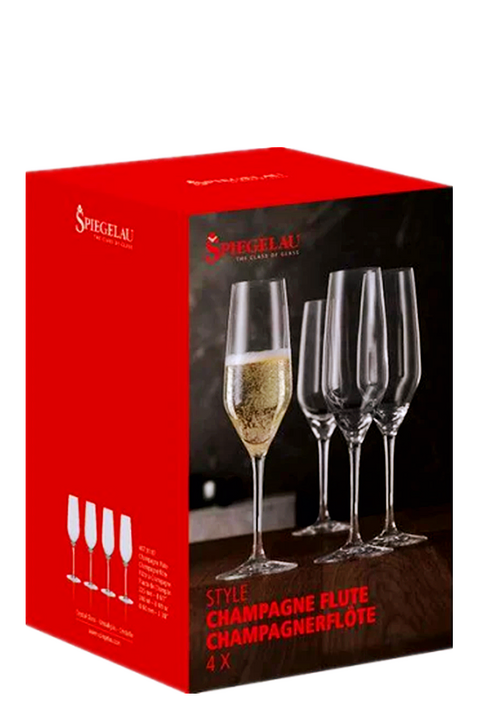 Spiegelau Style Champagne Flute 240ml 4 Pack set