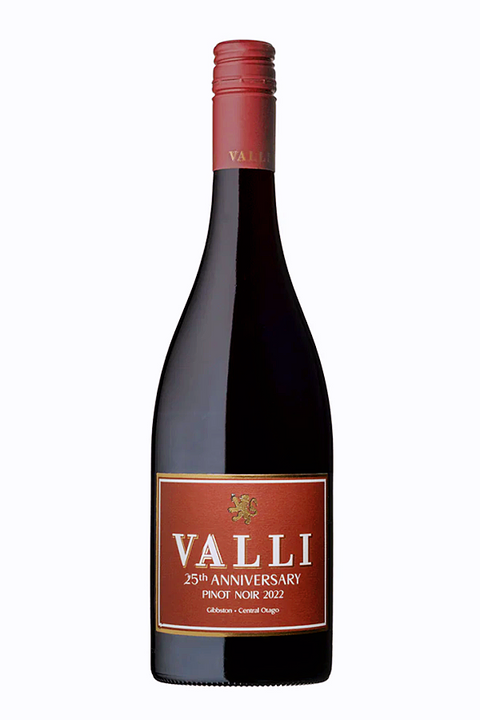 Valli 25th Anniversary Gibbston Pinot Noir 2022 750ml