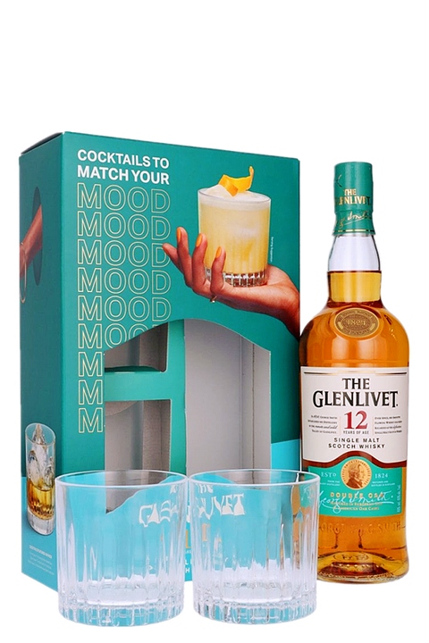 Glenlivet 12YO + 2 Glass Gift Pack 700ml