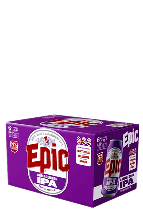 Epic Armageddon IPA India Pale Ale 6.66% 330ml 6 Cans