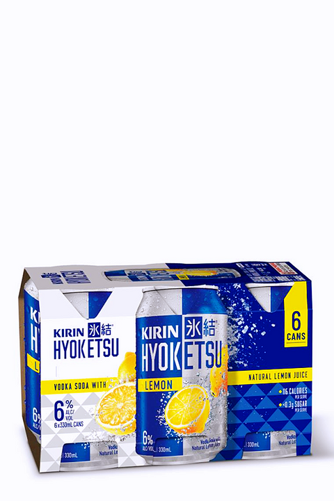 Kirin Hyoketsu Lemon Vodka Soda 6% 330ml 6cans