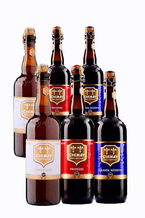 Chimay 750ml Mixed  6 Pack(Red*2,Blue*2 & Tripple*2) - Belgium