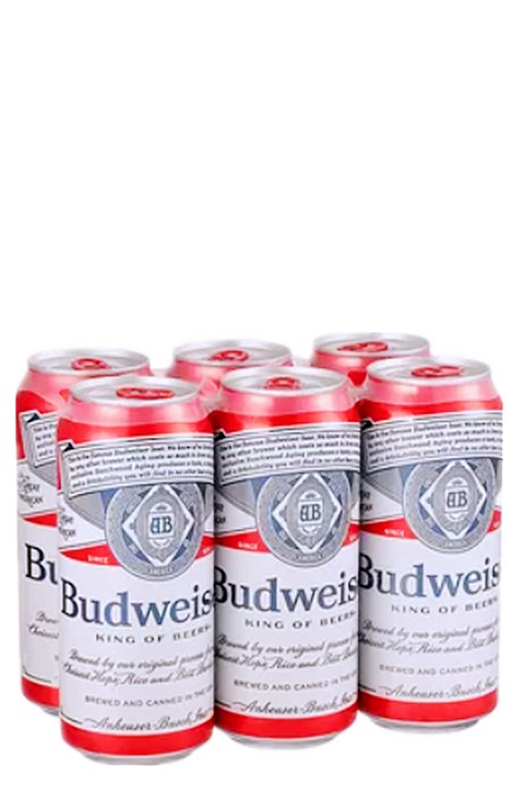 Budweiser Beer 5% 500ml 6Can