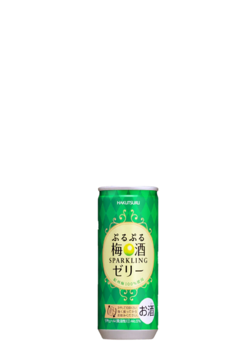 Hakutsuru Purupuru Sparkling Jelly Sake 190ml - Plum  白鹤果冻梅酒