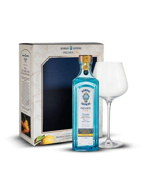 Bombay Premier Cru Murican Lemon + Glass 700ml