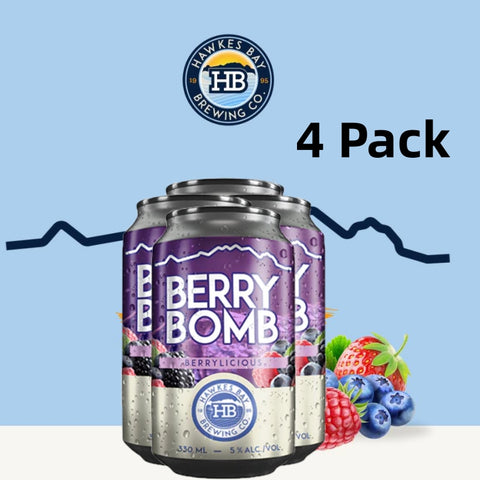 Hawkes Bay Berry Bomb 330ml 4 Can
