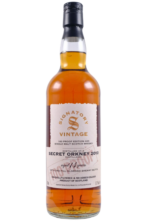 Signatory Secret Orkney 2010 100 Poof 14yo 57.1% 700ml