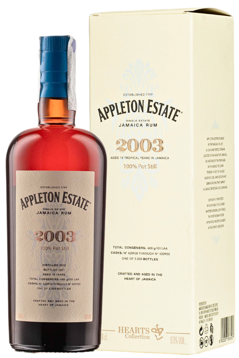 Appleton 2003 Estate Hearts Collection Rum 700ml