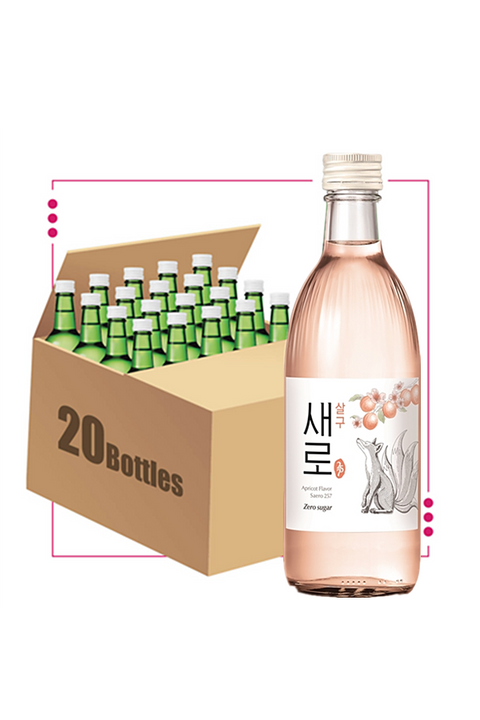 Chum Churum Zero Sugar Apricot Soju 12%  375ml 20 Pack - Full Case Deal