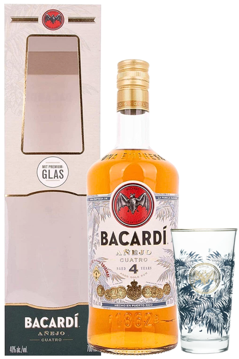 Bacardi 4yo Anejo Cuatro Rum 700ml
