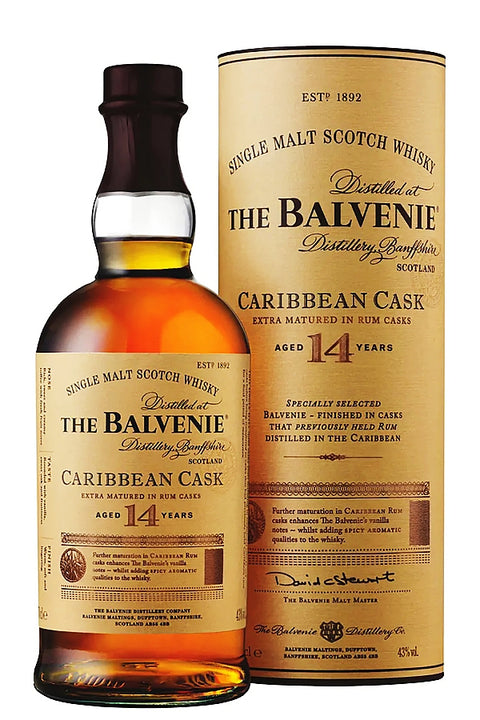 Balvenie 14YO Caribbean Cask Speyside Single Malt 700ml