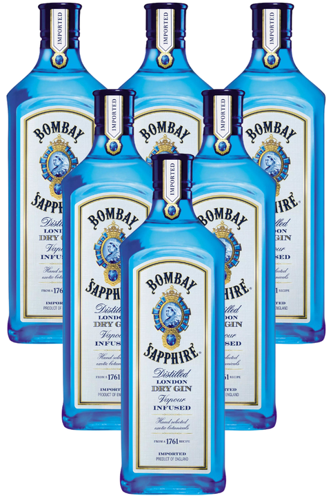 Bombay Sapphire Gin 1L 6 Pack - WhiskeyOnline - [buy  whisky online]
