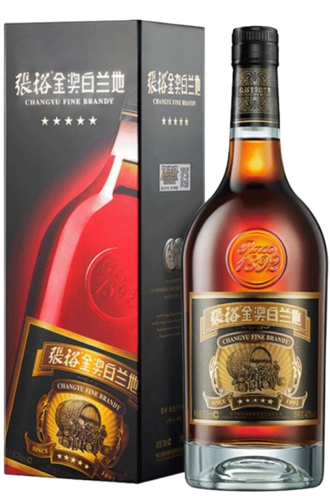 Changyu Fine Brandy Five Stars 700ml - 张裕金奖白兰地